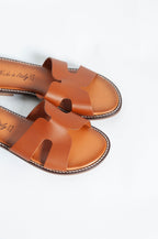 Summer Leather Slide