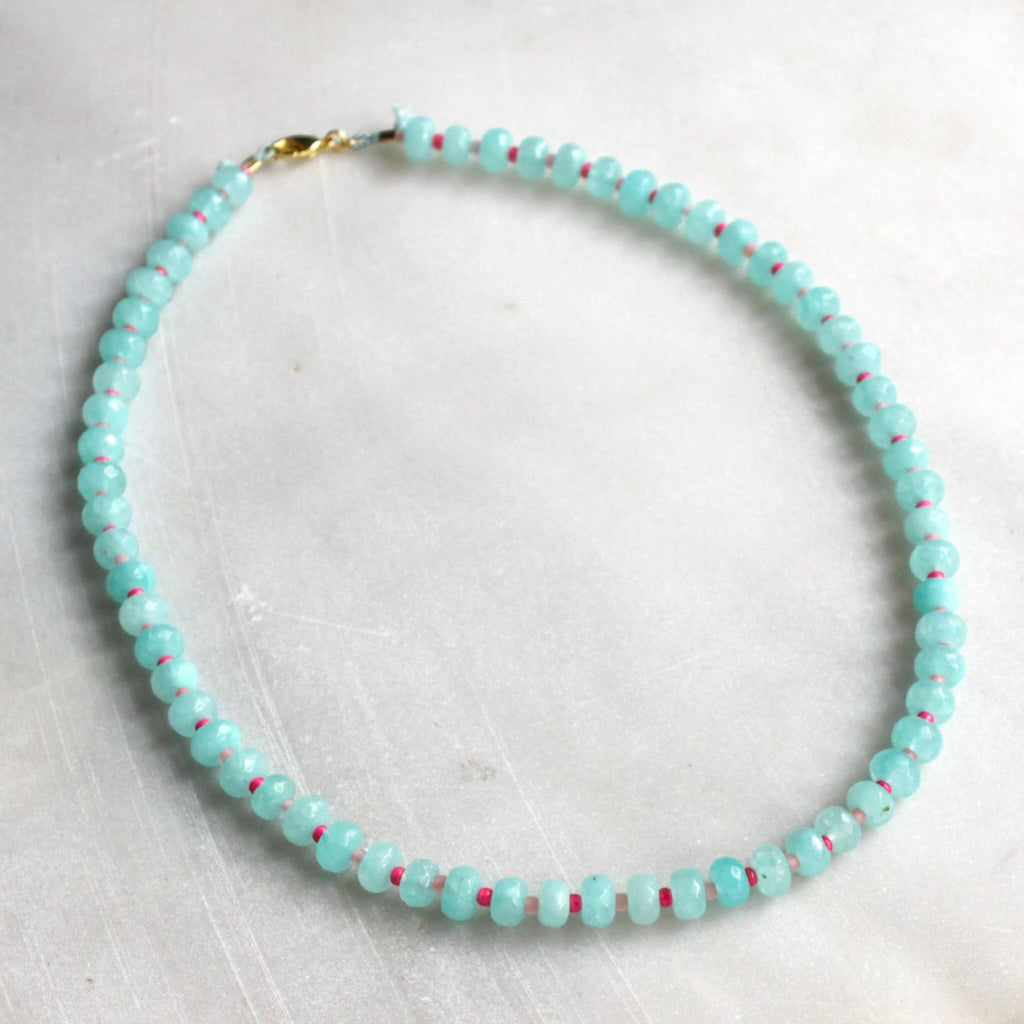 Islands Stone Candy Beaded Necklace